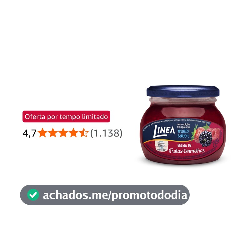 Linea Geleia de Frutas Vermelhas 230g