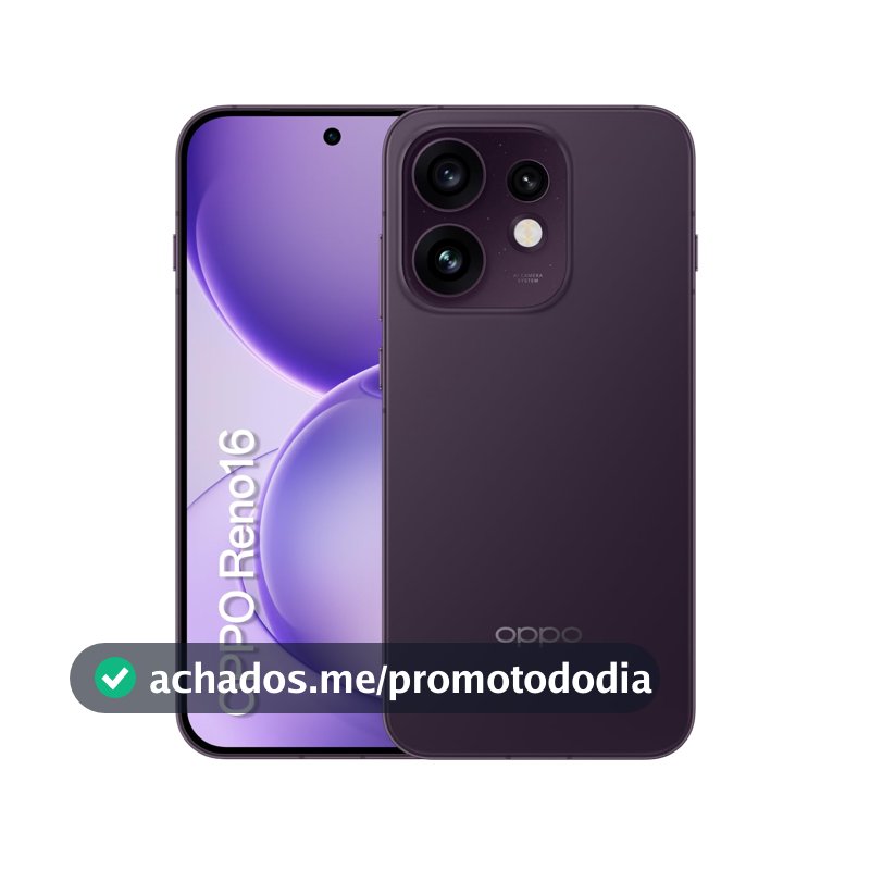 Smartphone OPPO Reno 16 5G 256GB Desbloqueado Violeta Crepusculo