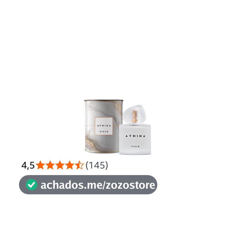 Perfume Deo Colônia Athina Feminino 100ml Com Lata Ciclo