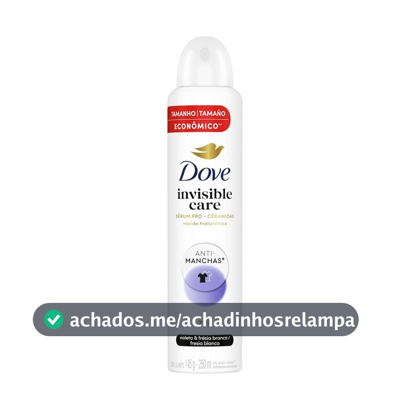 Dove Desodorante Antitranspirante Aerosol Invisible Care 250ml