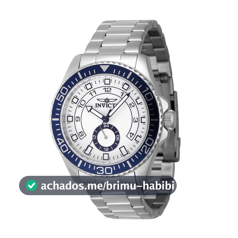 Invicta Relógio masculino Pro Diver - 44 mm, aço (47124)