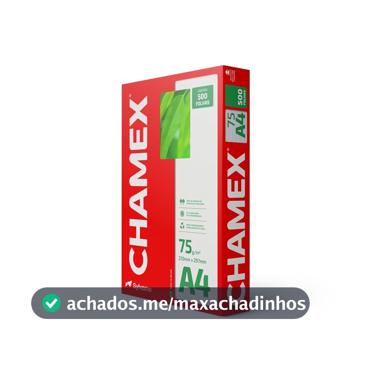 Chamex - Papel Sulfite, A4, 75g, 500 folhas