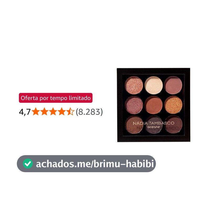Océane Paleta de Sombras Nádia Tambasco By Océane - To Go Basic 7,2g