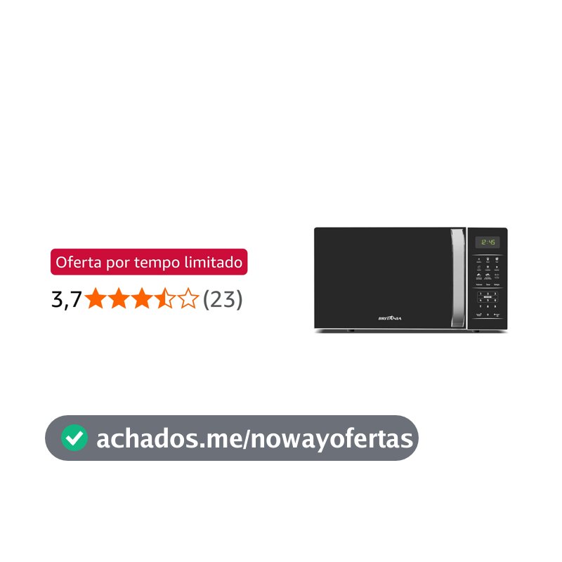 Micro­ondas BMO23-220V - 20L Britânia 1100W
