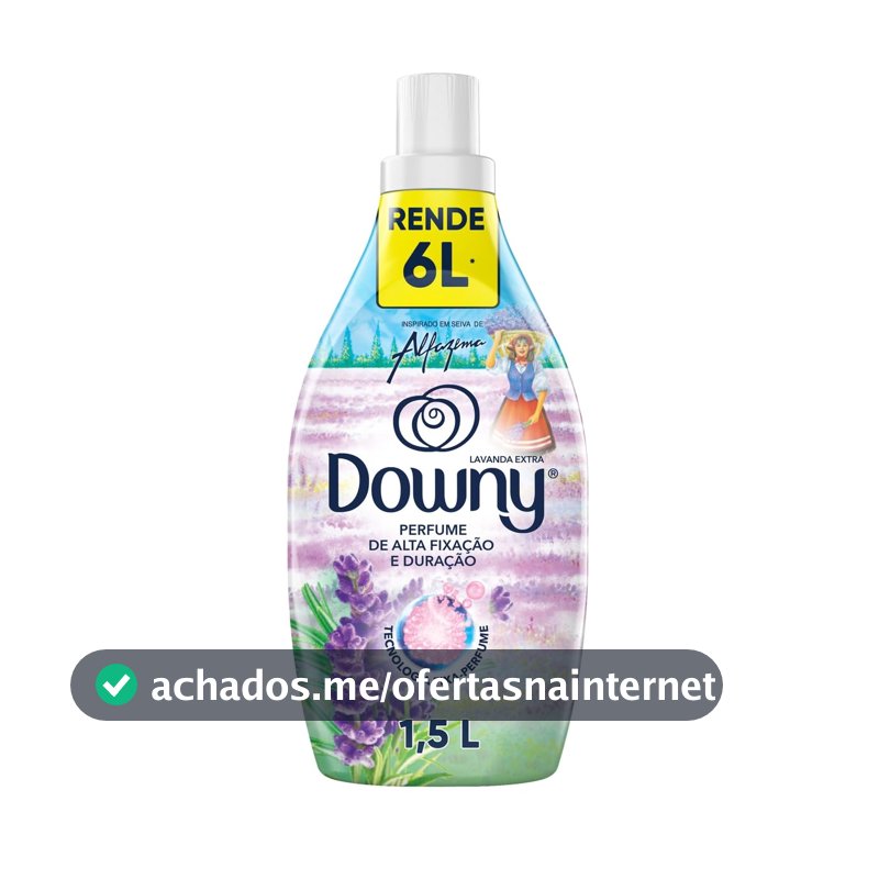 Downy Amaciante Concentrado Seiva de Alfazema 1.5L Rende 6L