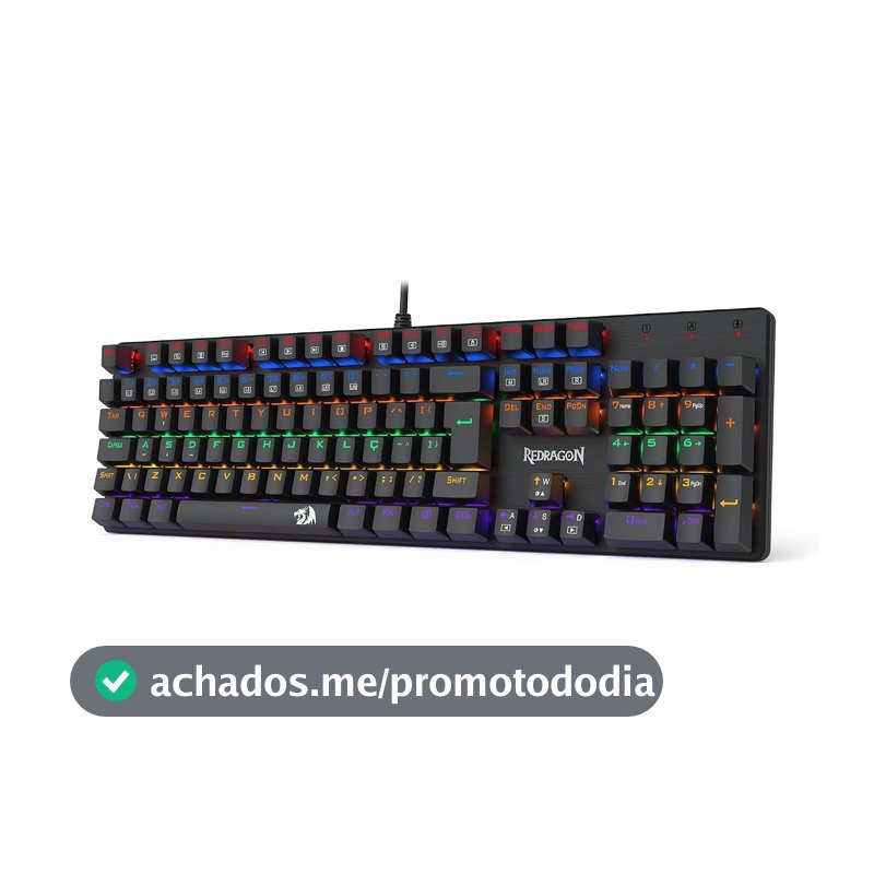 Teclado Mecânico Gamer Redragon Valheim, Switch Brown