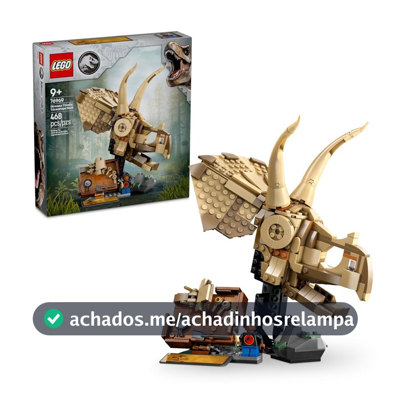 LEGO Jurassic World Fósseis de Dinossauros: Caveira 76969 (468 Peças)