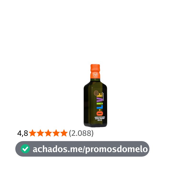 O-LIVE & Co, Azeite de oliva extra virgem, Chileno, vidro, 450ml