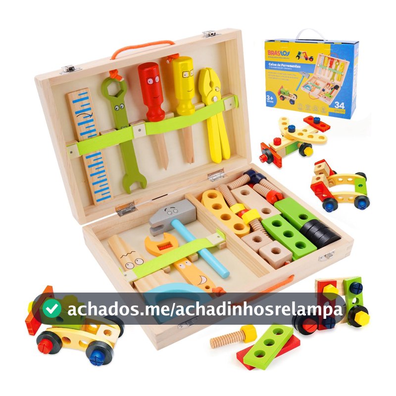 Ferramentas Madeira Montessori Construção Kits Infantil Brinquedos