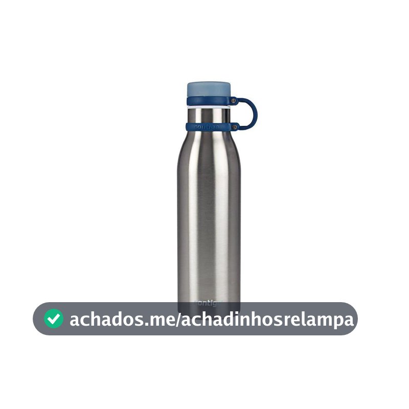 Garrafa Térmica Inox Parede Dupla Matterhorn 591ml Azul Mônaco Contigo