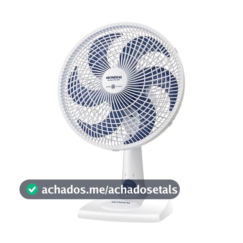 MONDIAL Ventilador de Mesa 220V, 30cm, 6 pás, Super Power - VSP-30-W