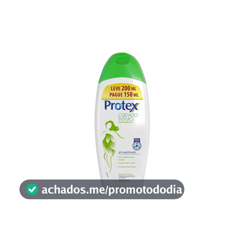 Protex Fresh Equilibrium Sabonete Líquido Íntimo, Leve 200ml Pague 150ml