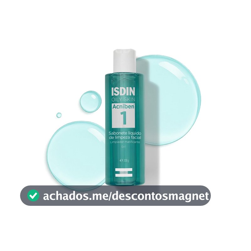 ISDIN Acniben Sabonete Líquido Facial Antioleosidade em Gel - 208g