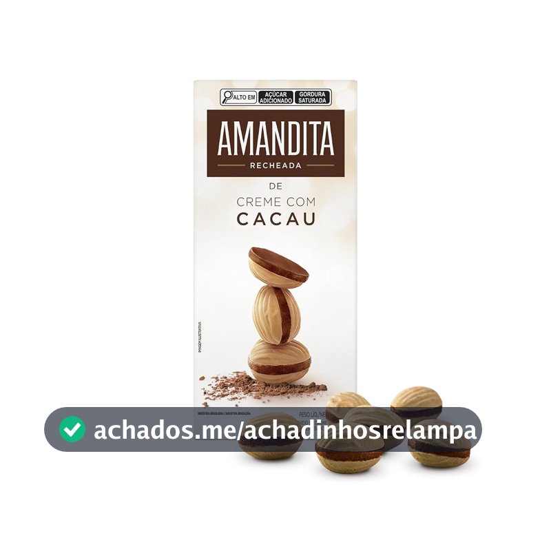 Lacta Amandita - Wafer Recheado Sabor Chocolate 200g
