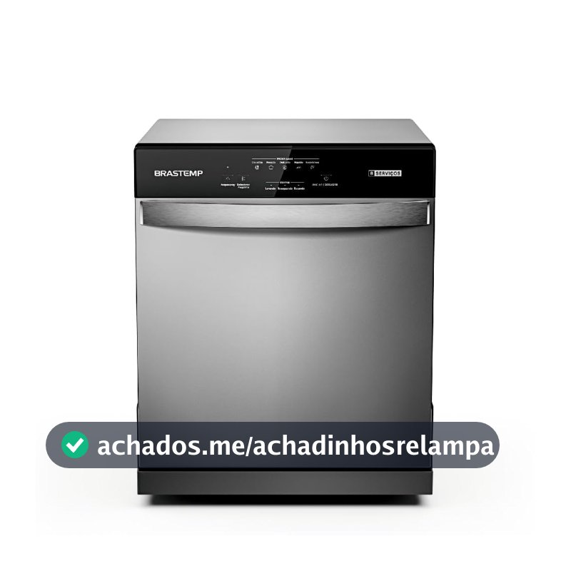 Brastemp Lava-Louças de Piso BLF08BS Cinza 60x56x66 cm 8 Serviços com Função Acquaspray e Painel Intuitivo 67 dBA ( voltagem 220V)