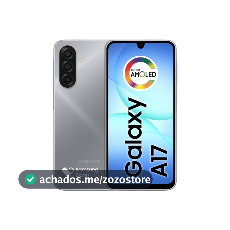 Celular Samsung Galaxy A17, 256GB, 8GB, 50MP Tela 6.7", IP54 - Cinza