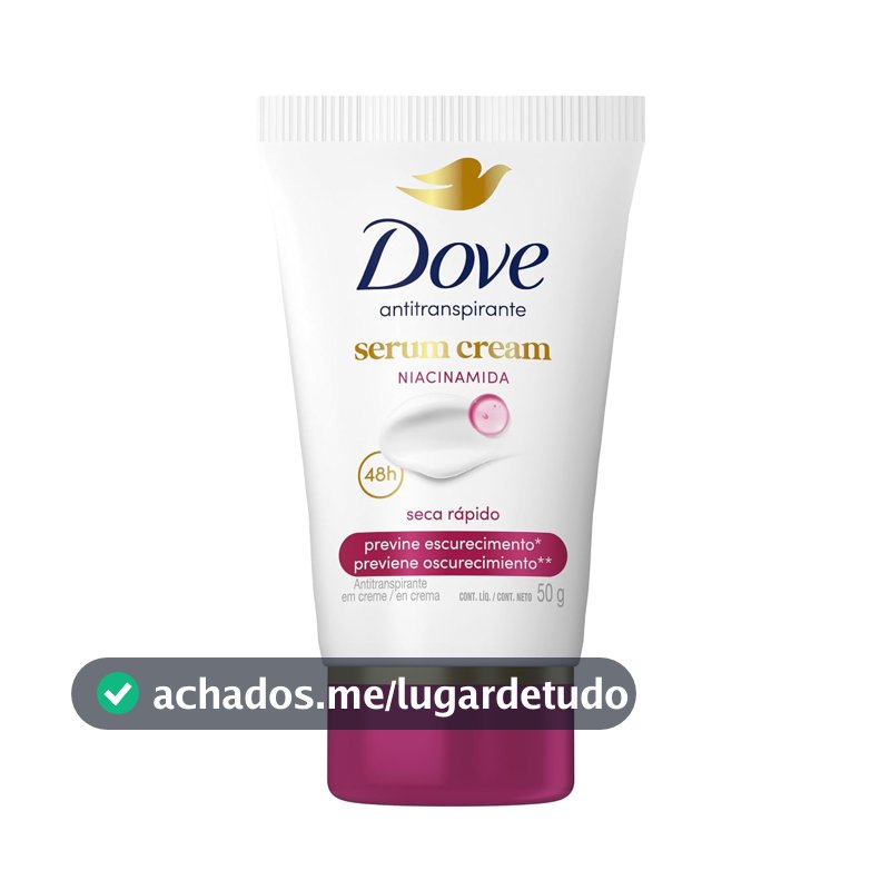Dove Desodorante Antitranspirante em Creme Previne Escurecimento 50 G
