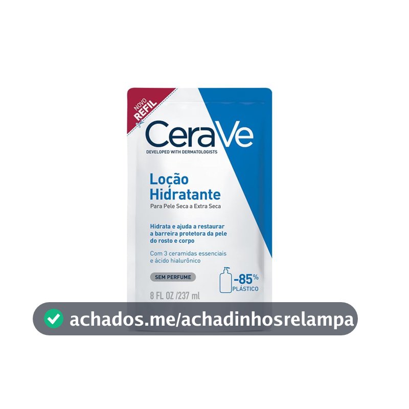 CeraVe, Loção Hidratante Corporal, com textura Fluida e Ácido Hialurônico