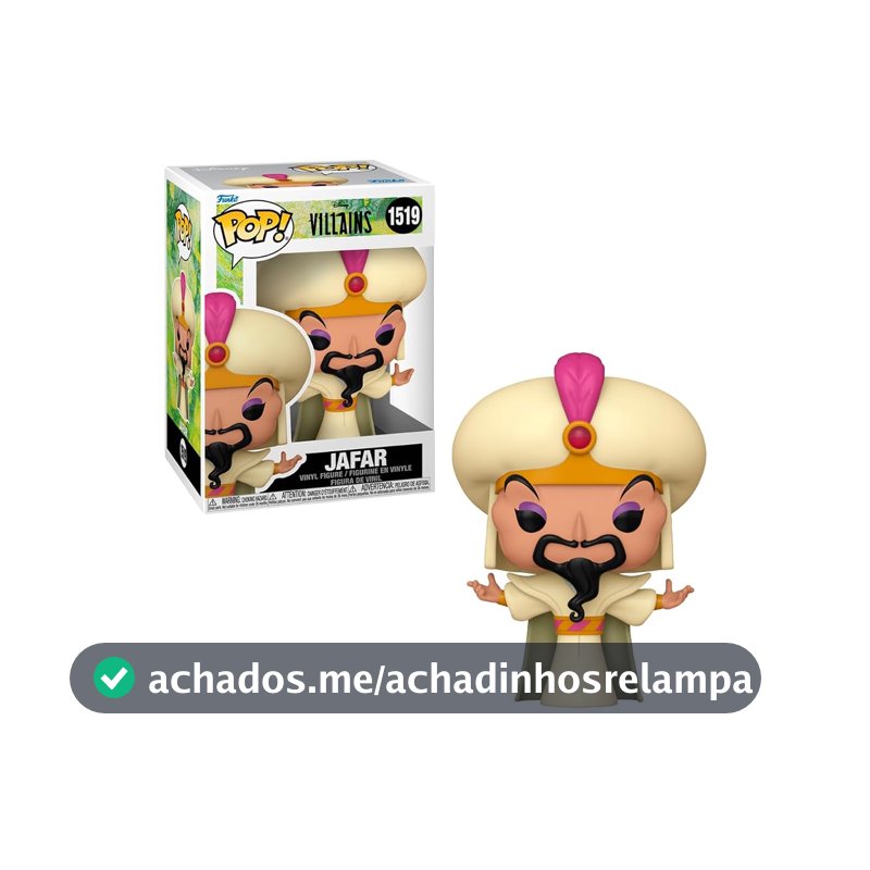 Candide, Boneco, Funko POP! Sultão Jafar, Disney Vilões - 12 cm