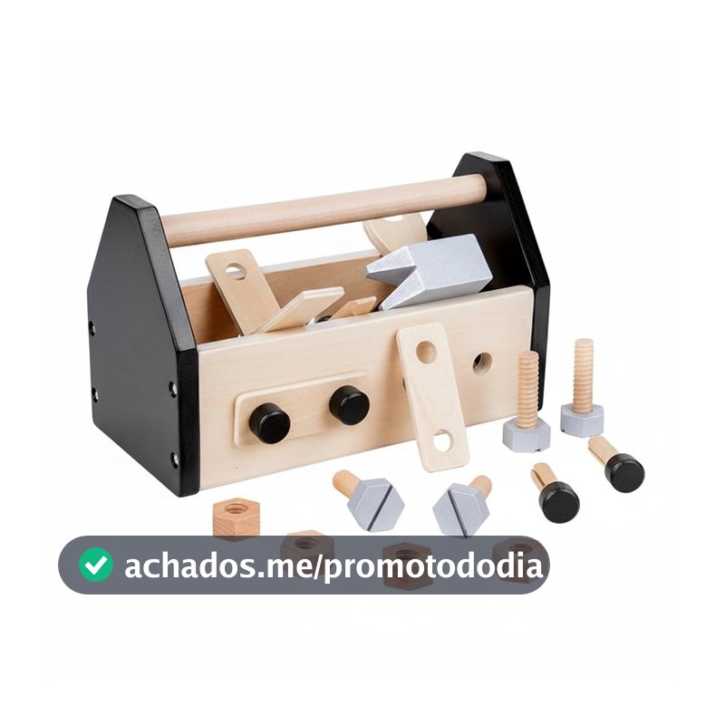simhoa Conjunto de Ferramentas de Brinquedo para Construção em Madeira, Kit de Carpinteiro Educativo com Régua, Pranchas, Parafusos e Alça para Transporte.