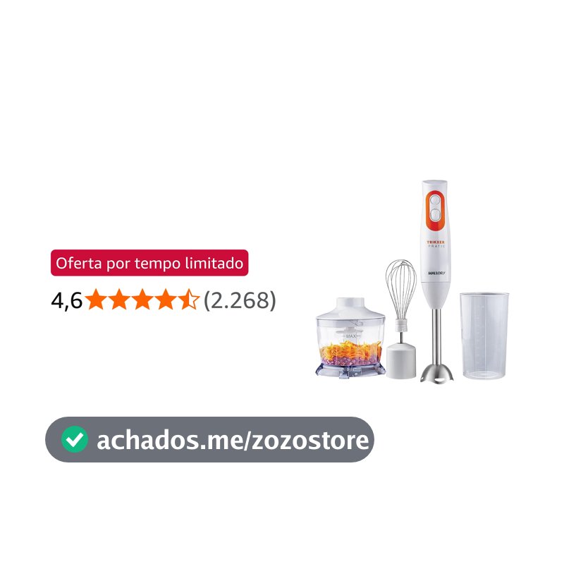 Mixer Mallory Trikxer Pratic - 3 EM 1 127V