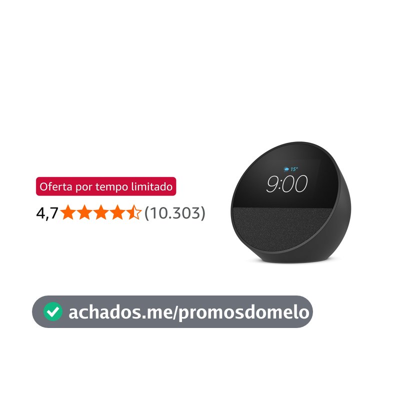 Echo Spot com Alexa (Geração mais recente)