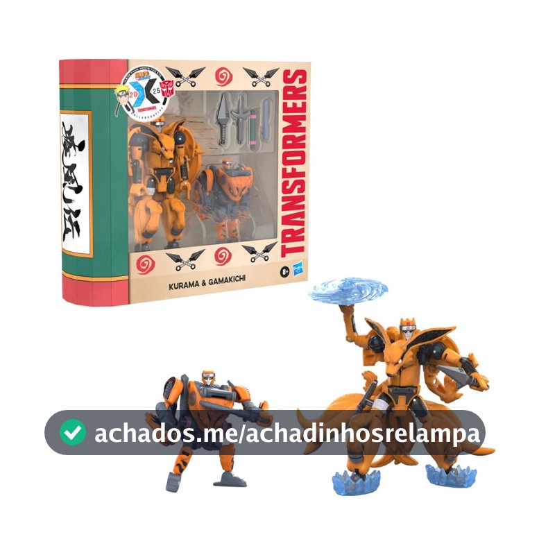 Figura Transformers Kurama e Gamakichi