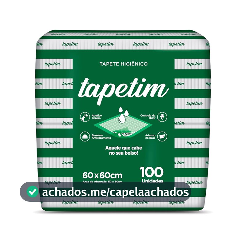 Tapete Higiênico Tapetim Great Pets 60x60 100un
