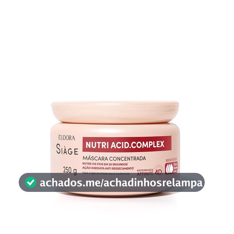 Eudora Siàge Nutri Acid.Complex Máscara Capilar Concentrada 250g