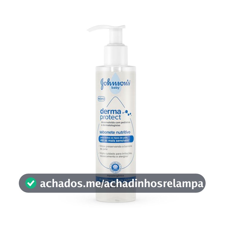 Sabonete Nutritivo Johnson's Baby Derma Protect, 200ml