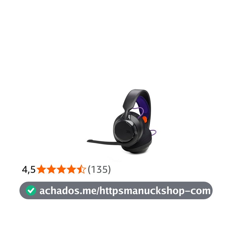 JBL, Fone de Ouvido Gamer, Headset, Quantum 250, Cancelamento de Ruído - Preto