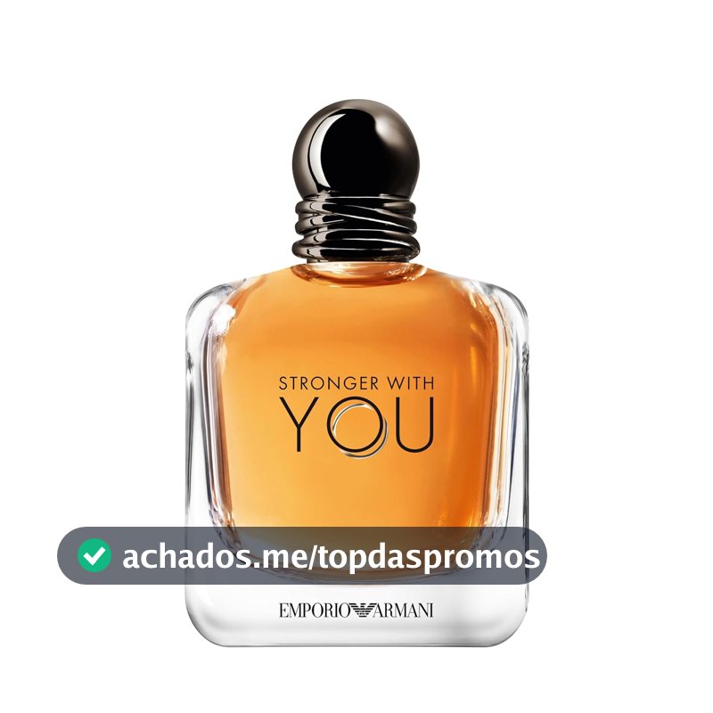 Armani Beauty, Stronger With You Eau de Toilette, Giorgio Armani Perfume Masculino, Fragrância Fougère Amadeirada com Notas Sálvia, Castanha, Baunilha e Lavanda