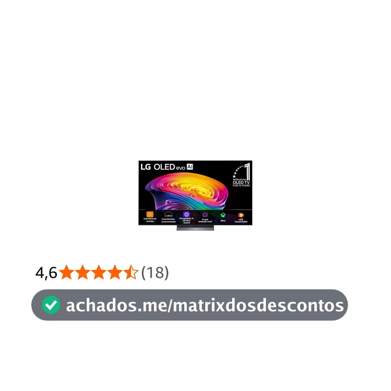 Smart TV LG OLED evo AI 4K C6 55 polegadas 2026