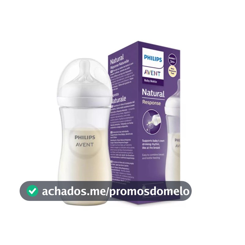 Mamadeira Philips Avent Pétala 3.0, Fluxo Rápido 4, 330ml