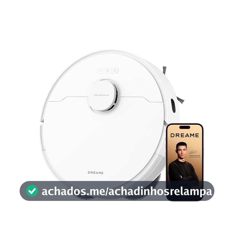 DREAME L40 robô aspirador e passa pano inteligente, sucção Vormax de 13000 Pa, sistema DuoScrub, elevação automática do mop de 7mm, limpeza de carpetes, alcance o inalcançável, bateria 5200mAh, Bivolt