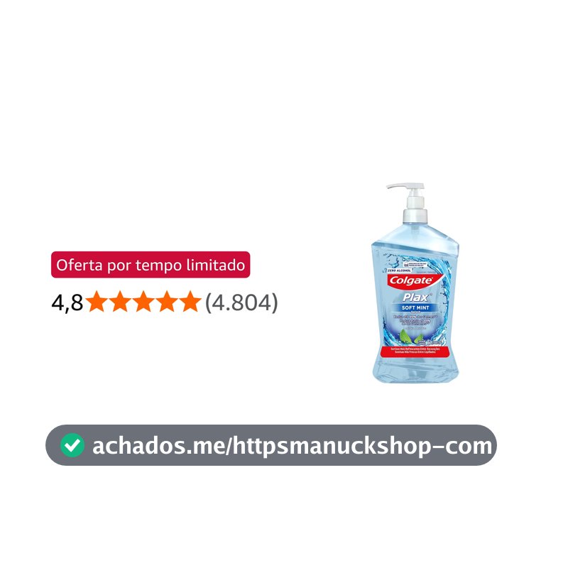 Colgate Plax Soft Mint Enxaguante Bucal Sem Álcool, 2L