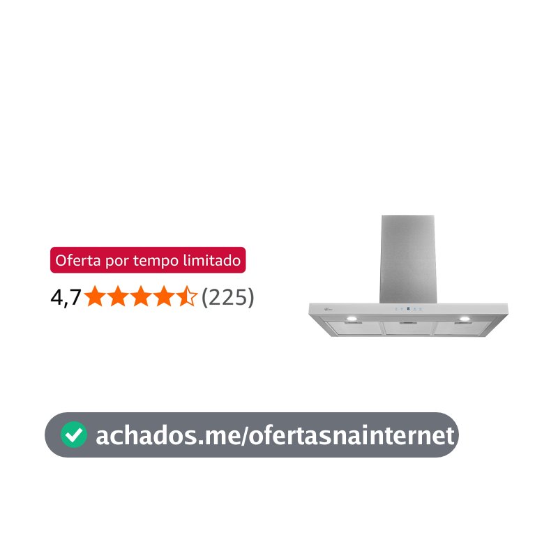 Fischer Coifa de Parede Infinity Digital Touch 90cm Branca 220V - 19902-22552