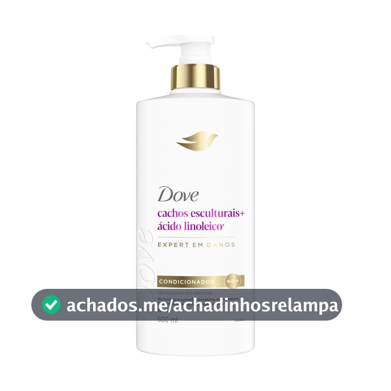 Dove Condicionador Restaurador Cachos Esculturais + Ácido Linoleico 600ml