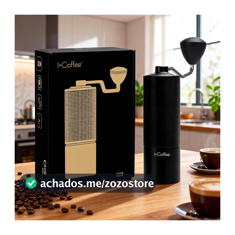 iCoffee C3S Moedor de Café Manual, Núcleo de Moagem CNC, 20 g