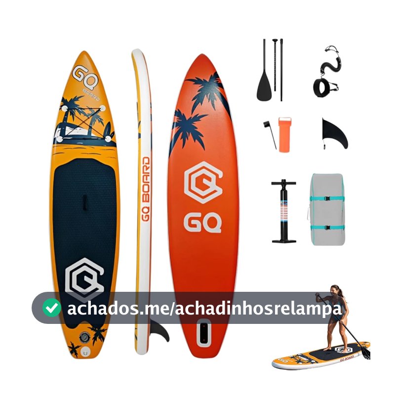 Prancha de Surf Inflável Stand Up Paddle Adulto com Acessórios