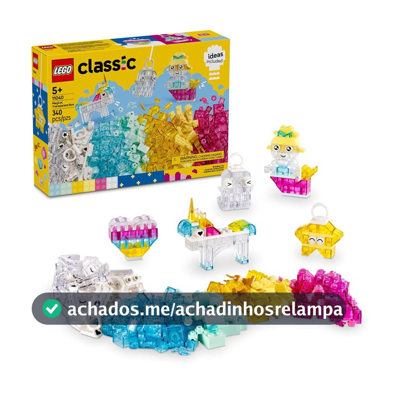 LEGO Classic Caixa Transparente Mágica 11040 (11.040 Peças)