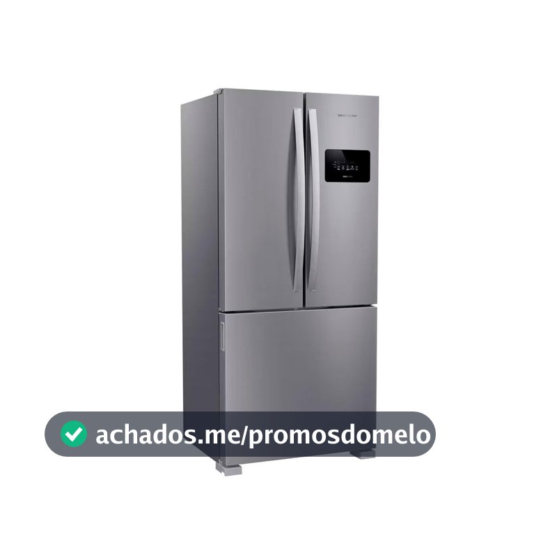 Geladeira French Door 3 Portas Inox Design e Tecnologia Premium Brastemp - BRO85MK 110V