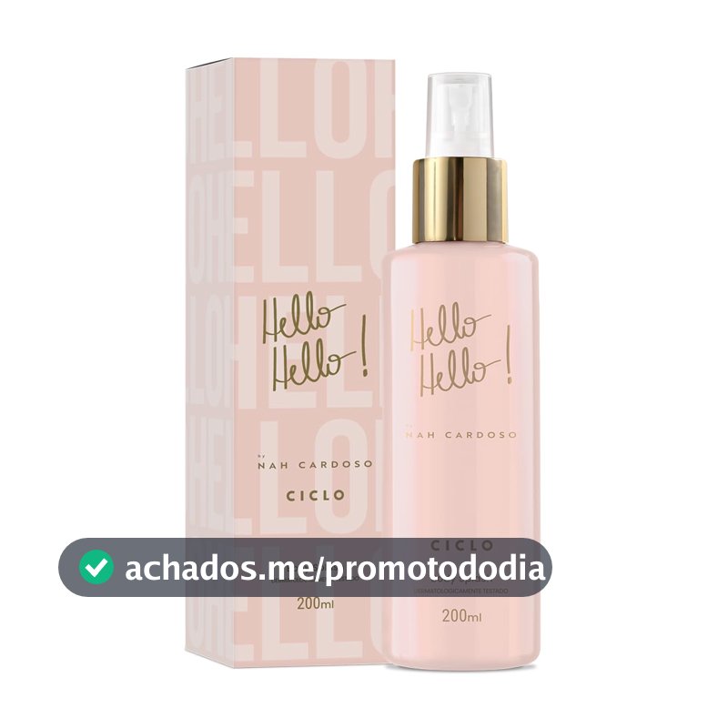 Body Splash Ciclo Hello Hello Nah Cardoso, 200ml