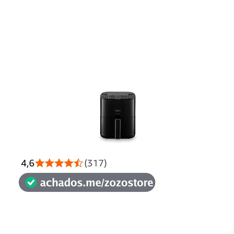 Fritadeira Elétrica Air Fryer Facilita Fry Elgin - 3.5 Litros, 110V