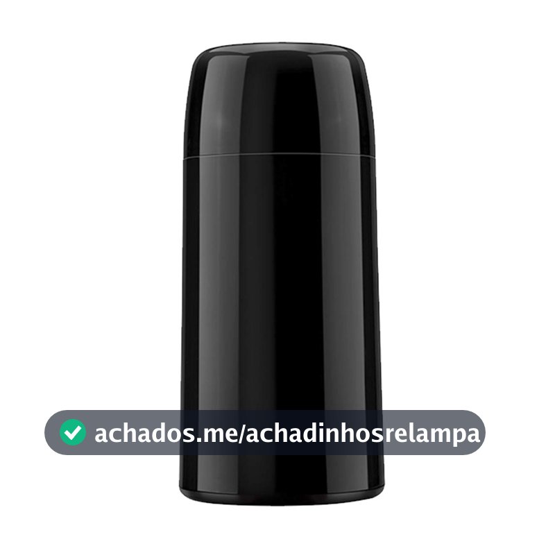 Garrafa Térmica Firenze Mini 250ml Preto Invicta