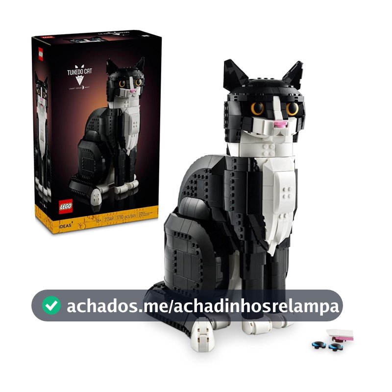 LEGO Ideas Gato Frajola, Ideia de Presente para Fãs de Animais 21349