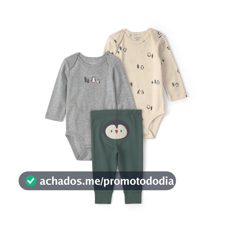 Conjunto de 3 peças de body e calça 3-piece Bodysuit Pant Sets Carter'sMeninos