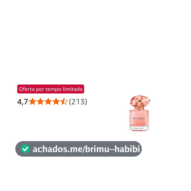 Armani Beauty, My Way Ylang Eau de Parfum, Giorgio Armani Perfume Feminino, Floral Frutado, Fragrância com Notas de Manga, Coco, Ylang Ylang e Almíscar