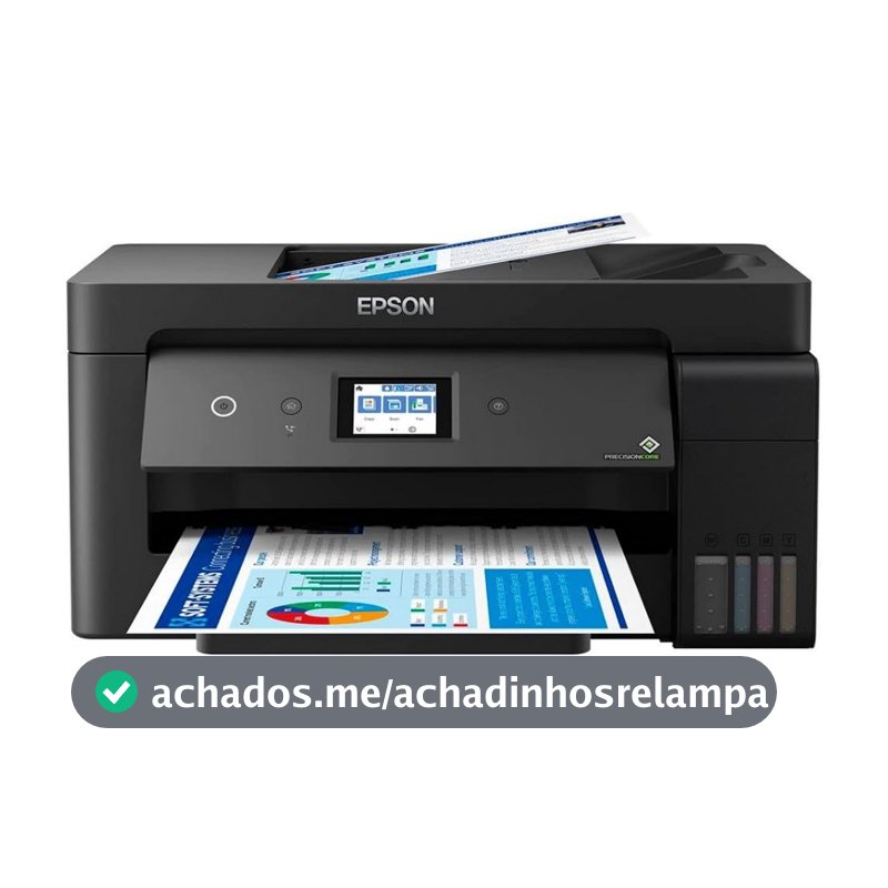 Impressora Multifuncional Epson EcoTank L14150 - Tanque de Tinta Colorida, formato até A3+ Wi-Fi, USB, Bivolt
