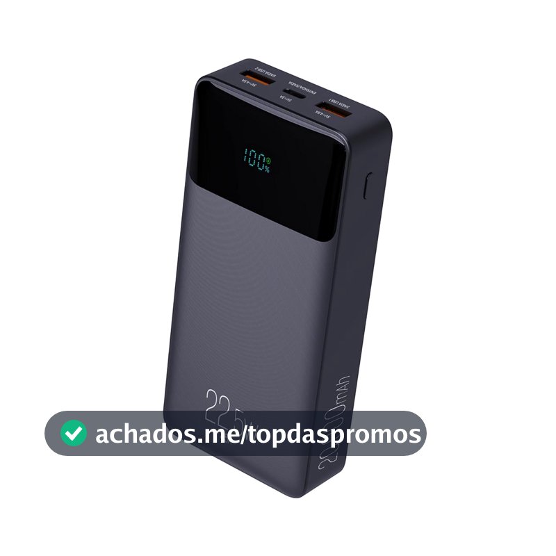 ELG Power Bank 20000mAh Carregador Portátil Turbo 22,5W com Display